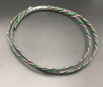 4mm Golden Clear Colorful High Density Mesh Guard RC Car Expandable Nylon Snakeskin Braid PET Protect Sheath Wire Cable Sleeve