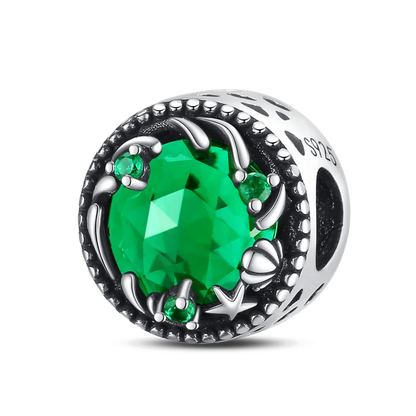 Anhänger aus 925er-Sterlingsilber, grüne Serie, Blumenbaum, Apfel-Anhänger, DIY, feine Perlen, passend für Original-Charms-Armbänder, Damenschmuck, Diy