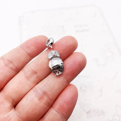 Eule Charme Modeschmuck Sommer brandneue trend ige Sterling Silber niedlichen Anhänger