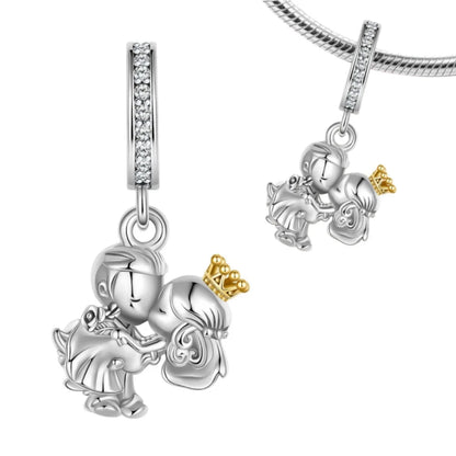 925 Sterling Silber Original Charms Perle CZ Zirkon Liebe Mama Rosa Herz Anhänger Passend für Armband DIY Damen Schmuck Geschenk für Freundin