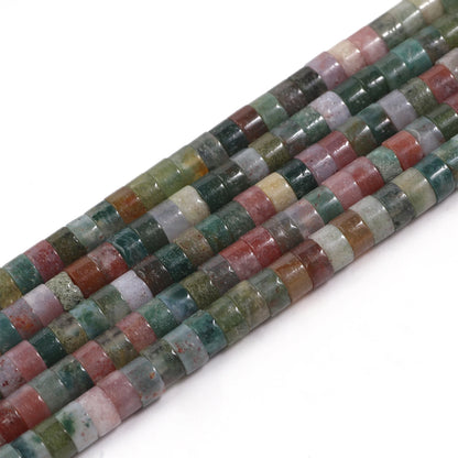4 x 2 mm flache runde Rondelle-Abstandsperlen, natürlicher Jaspis, rosa Opal, Amethyst, Lapislazuli, Chrysopras-Perlen für die Schmuckherstellung