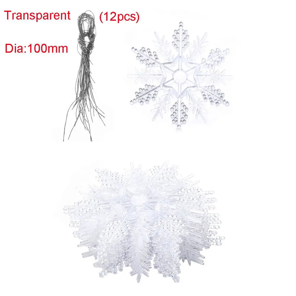 12pcs 7,5 cm Gold pulver Schneeflocke für Weihnachten charmante weiße Weihnachts baum Dekor Weihnachts feier Urlaub Weihnachts schmuck Wohnkultur