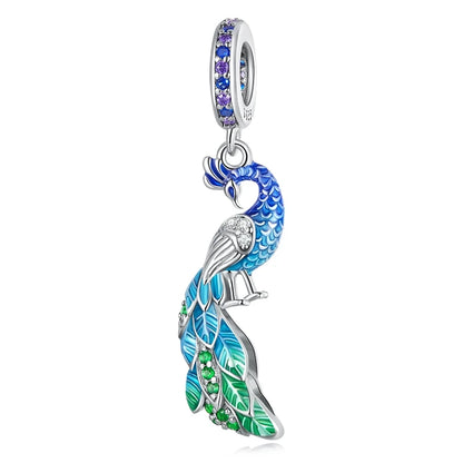 BAMOER Anhänger aus 925er-Sterlingsilber, verträumte Oecan-Serie, schillernde Krabbenperlen, Seepferdchen-Anhänger für Damen, Armband und Halskette zum Selbermachen