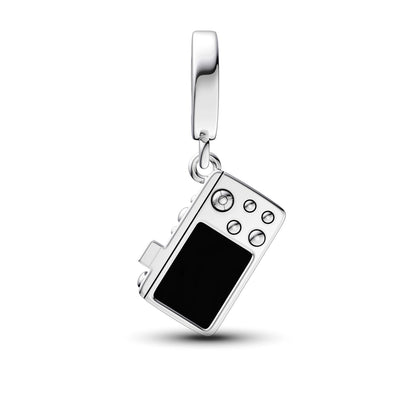 Manyilus Vintage-Kamera-Charm, 925er Sterlingsilber, Fotografie-Schmuckanhänger für DIY-Original-Armband, Retro-Erinnerungsgeschenk