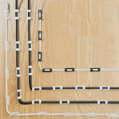 20 stücke Kabel Organizer Clips Kabel Clips Management Kabel Organizer ABS Draht Kabel Halter USB Lade Daten Linie Schutz