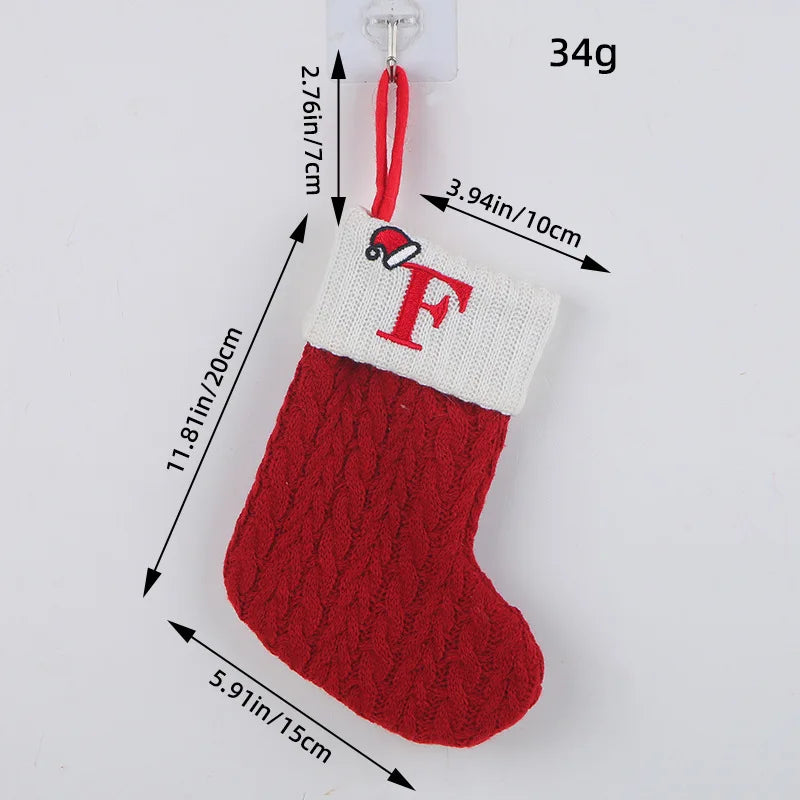 Roter Hut, Buchstabe, Weihnachtssocken, Navidad, Natal, Weihnachtsbaum, Strumpf, Ornament, Geschenk, Stricken, Schneeflocke, Weihnachtsdekoration 2024