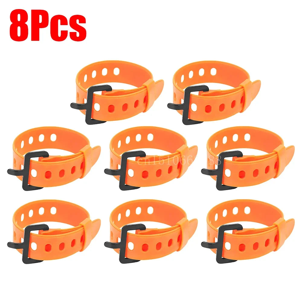 1-10Pcs Reise Gebunden Gürtel Langlebig Gummi Fracht Krawatte 30/45cm Unten Gepäck Wimpern Gürtel strap Camping Wandern Fracht Lagerung Gürtel Schnalle