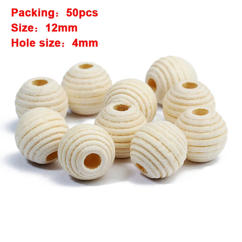 Louleur Hohe Qualität Vintage Natürliche Große Loch Holz Perlen Für Halskette Armband Charms für Diy Schmuck Machen Haar Zubehör