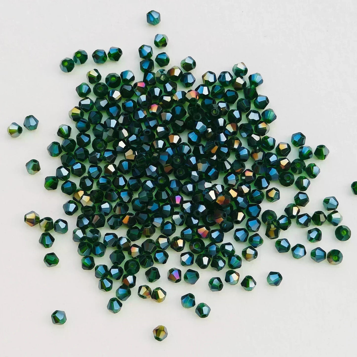 100pcs 4mm glänzende facettierte österreich Kristall perlen Bicone Perlen lose Spacer Perlen für Schmuck machen DIY Armband Halskette Anhänger