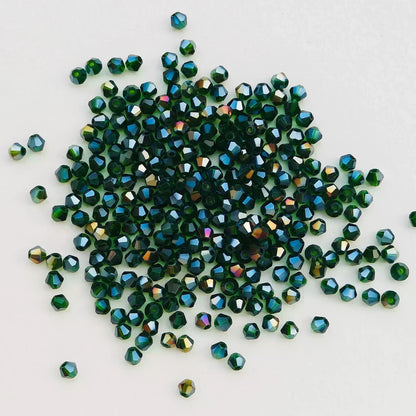 100pcs 4mm glänzende facettierte österreich Kristall perlen Bicone Perlen lose Spacer Perlen für Schmuck machen DIY Armband Halskette Anhänger