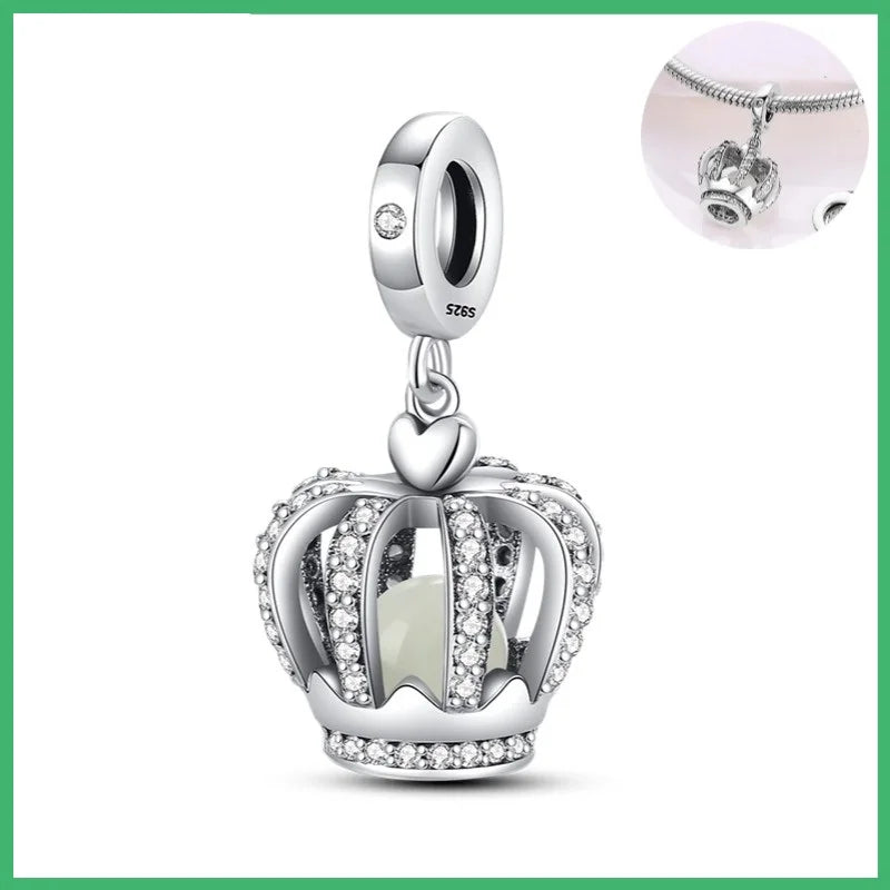 925 Sterling Silber Traumfänger-Anhänger mit Zirkonia, passend für DIY-Armband, Halskette, Geschenk für Sie, Colgante Plata