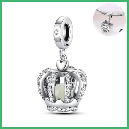 925 Sterling Silber Traumfänger-Anhänger mit Zirkonia, passend für DIY-Armband, Halskette, Geschenk für Sie, Colgante Plata