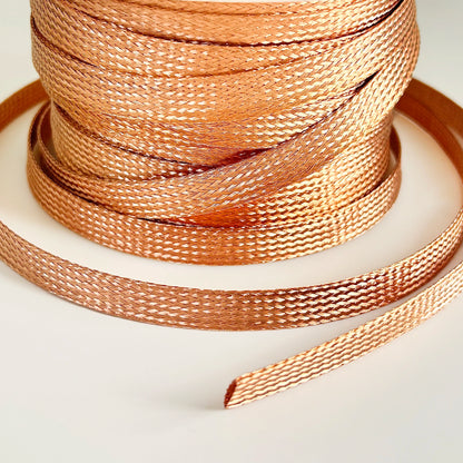 ID 2 mm ~ 28 mm 5 m/2 m Kupfergeflochtene Abschirmhülse Verschleißfester Kabelschutzrohr-Schutzhülle für industrielle Verkabelung