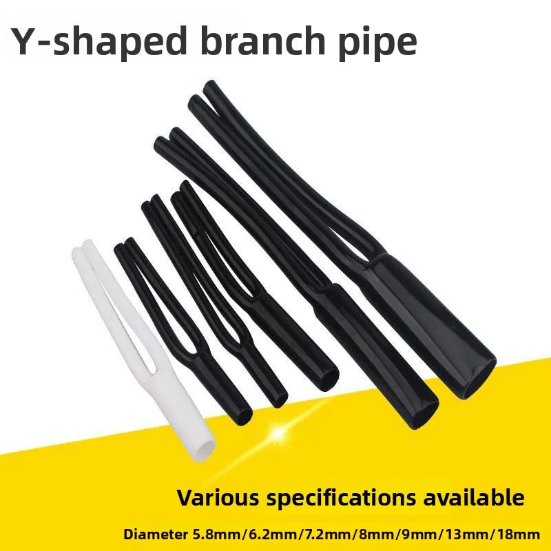 Kabelhüllen-Zubehör: Nicht schrumpfbare PVC Y-Splitter-Kabelhüllen für Audio-Lautsprecherkabel, 5mm, 7mm, 9mm, 12mm, 16mm