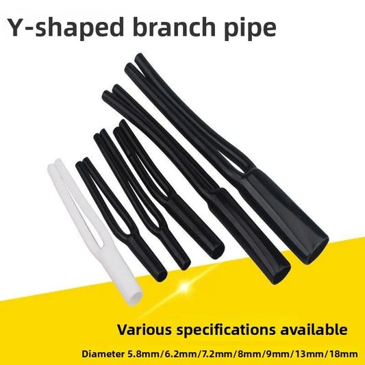 Kabelhüllen-Zubehör: Nicht schrumpfbare PVC Y-Splitter-Kabelhüllen für Audio-Lautsprecherkabel, 5mm, 7mm, 9mm, 12mm, 16mm