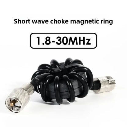 Kurzwellen-Choke-Magnetring 1,8–30 MHz, geeignet für HF-Kurzwellenradio, um den Strom und die Entstörung von Common-Modus zu unterdrücken