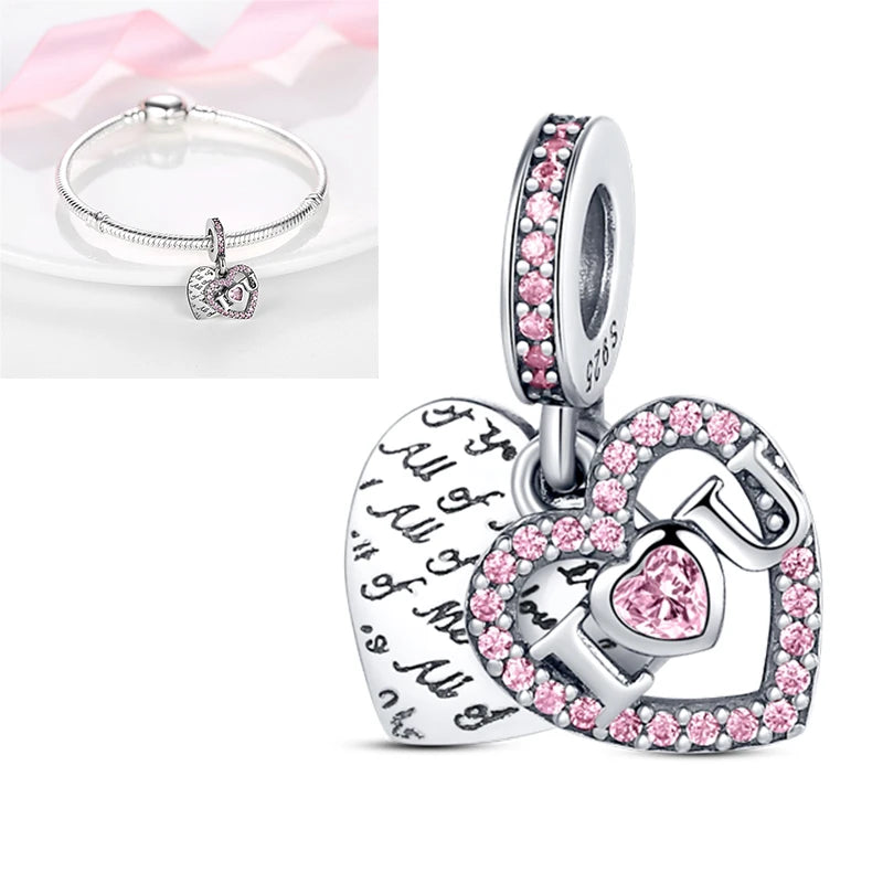 Charms aus 925er-Sterlingsilber, bunt, Sonnenblume, Hund, Jungen, Geschenkartikel, Schmetterling, Flugzeug, Erde, passend für Original-Anhänger, Schmuck, Make-up