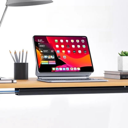 5/1 stücke PVC Kanal Unter Schreibtisch Kabel Management Tablett Organizer Netzkabel draht hider Streifen Protecter Kein Bohren kabel Raceway