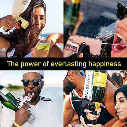 Champagner Gun Bier Gun Shooter Wein Stopper Alkohol Gun Shooter Flasche Bier Spray Gun für Bachelor Party Hochzeit Festival Bar
