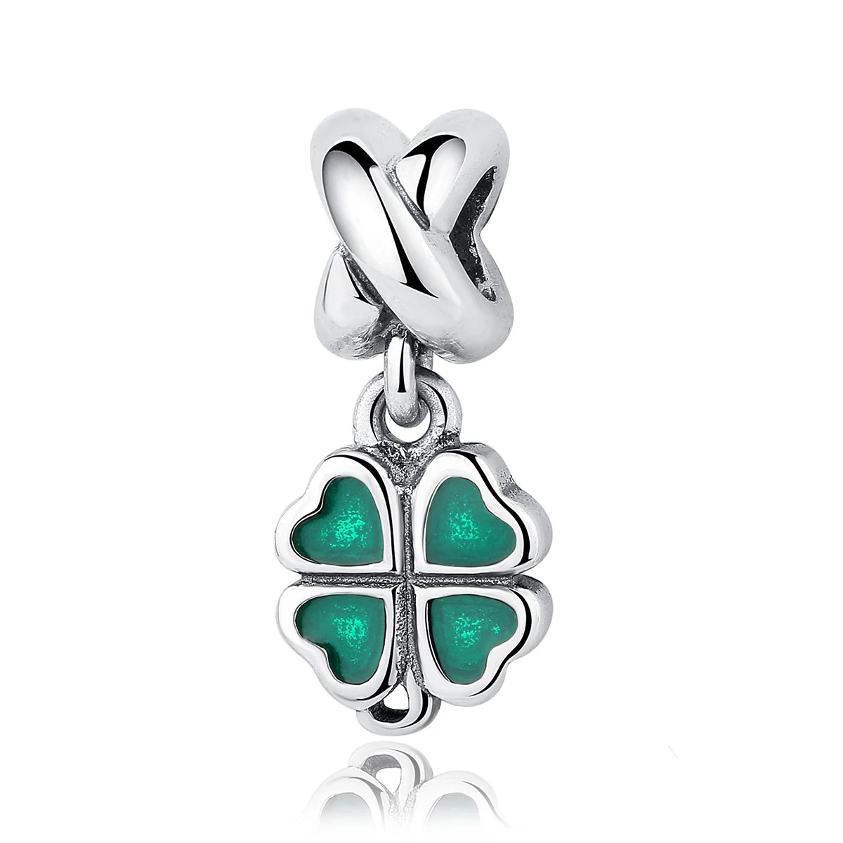 Glücksbringer aus 925er-Sterlingsilber mit vierblättrigem Kleeblatt, Hufeisenkrabbe, Marienkäfer-Zahlen-Charm, passend für DIY-Armbänder, Halsketten, Gesundheit, Glücksgeschenke