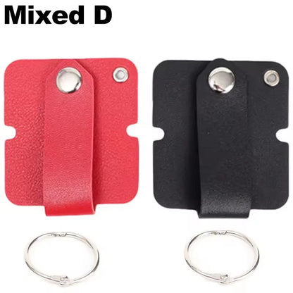 Leder-Kabelclip mit Schlüsselring, Kopfhörerkabelhalter, Schnalle, Kabelaufwicklung, Kabeldraht-Organizer für Telefon, USB-Ladegerät, Datenleitungen