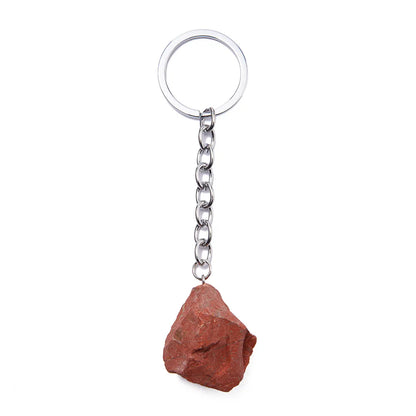 1-2 cm natürlicher roher Erz-Schlüsselanhänger, Edelstein, Quarz, Fluorit, Citrin, Amethyst, unregelmäßiger Stein, Anhänger, Charms, Schmuckherstellung, Zubehör