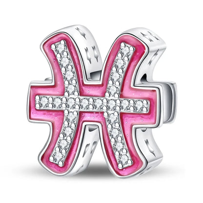 Heißer Verkauf 925er Sterlingsilber, Geburtsstein Juni, Herzperlen und Sonne und Mond, Medaillenanhänger, passend für Armband-Halskette, exquisite Geschenke