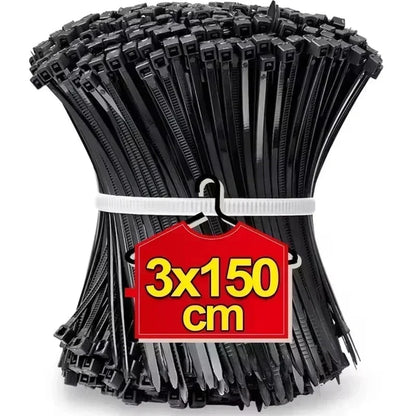 2000/100 Stück selbstsichernde Nylon-Kabelbinder, Kunststoff-Kabelbinder, robuste Kabelbefestigungsringe, Schlaufen-Hardware-Organizer, Drahtbänder