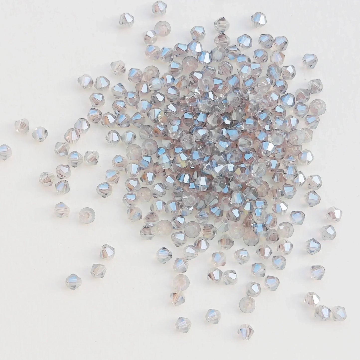 100pcs 4mm glänzende facettierte österreich Kristall perlen Bicone Perlen lose Spacer Perlen für Schmuck machen DIY Armband Halskette Anhänger