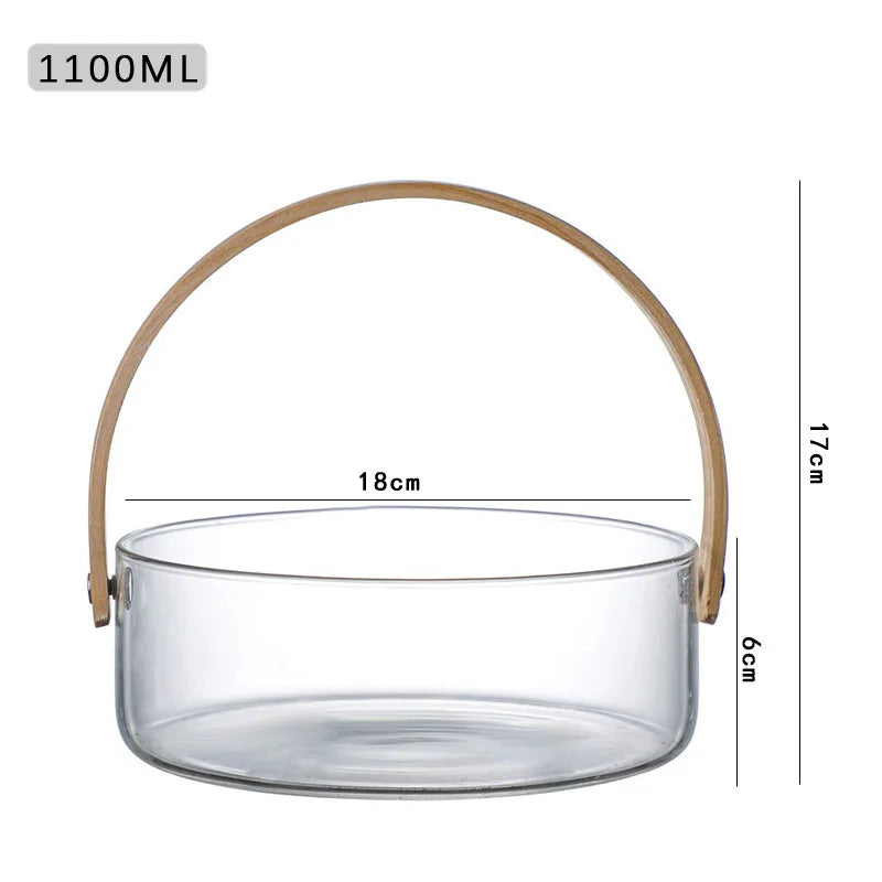 Licht Luxus Obst Korb Tragbare Glas Obst Platte Wohnzimmer Süßigkeiten Salat Schüssel Hause Snack Tablett Obst Wein Barrel Eis Eimer
