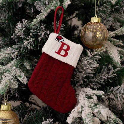 Roter Hut, Buchstabe, Weihnachtssocken, Navidad, Natal, Weihnachtsbaum, Strumpf, Ornament, Geschenk, Stricken, Schneeflocke, Weihnachtsdekoration 2024