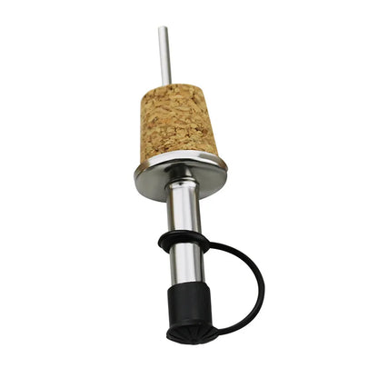 1PCS Rotwein Kork Ausgießer Edelstahl Rotwein Ausgießen Auslauf Flasche Stopper für Olivenöl und Spirituosen Spender bier Wasserhahn