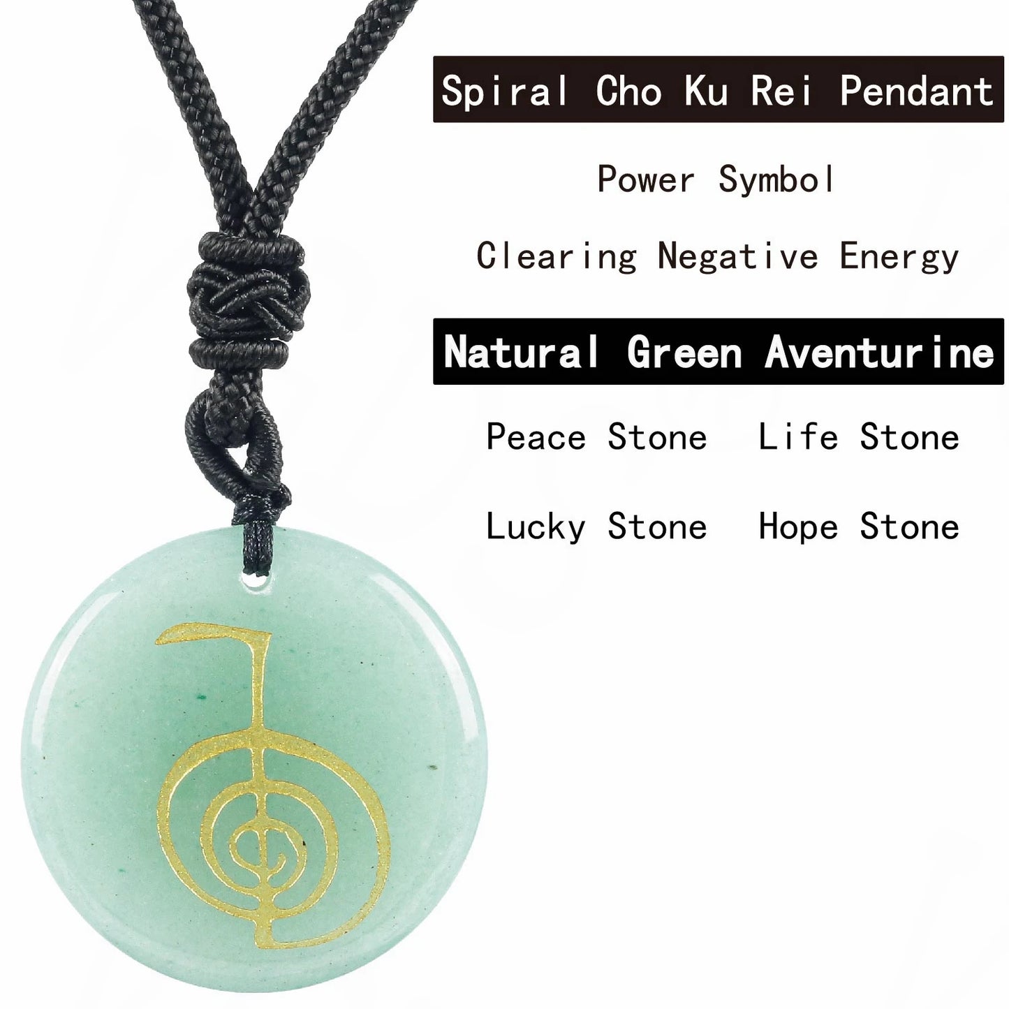 Heißer natürlicher Kristall quarz cho ku rei Reiki Energie symbol Anhänger alte spirituelle Heilung Halsketten Anhänger Frauen Mann Schmuck