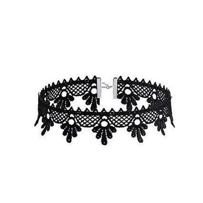 Neo-Gothic Punk Black Sexy Lace Necklace For Women Fashion Retro Clavicle Chain Halloween Collar Choker Steampunk Gifts