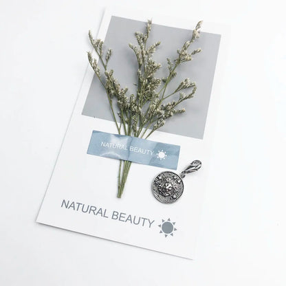 Charm-Anhänger Widder Stier Zwillinge Krebs Löwe Jungfrau Waage Skorpion Sgr Cap Aqu Fische Sternzeichen Vintage Geschenk 925er Sterlingsilber