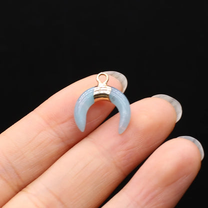 Multishape Natürliche Amazonites Anhänger Charms Natürliche Blaue Stein Stecker für Die DIY Jewerly Halskette Armband Zubehör