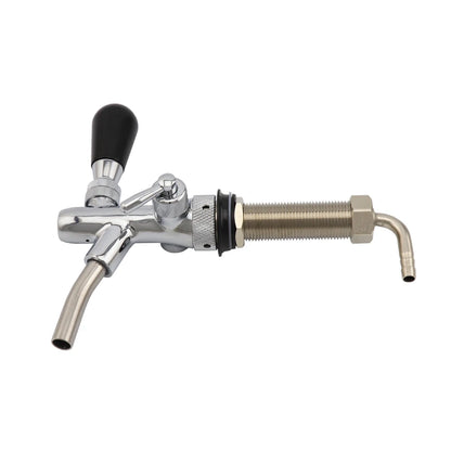 Einstellbarer Fassbier hahn mit Durchfluss regelung Ver chrom ung g5/8 Schaft Home Brew Bar Kegerator Biersp ender Zapfhahn