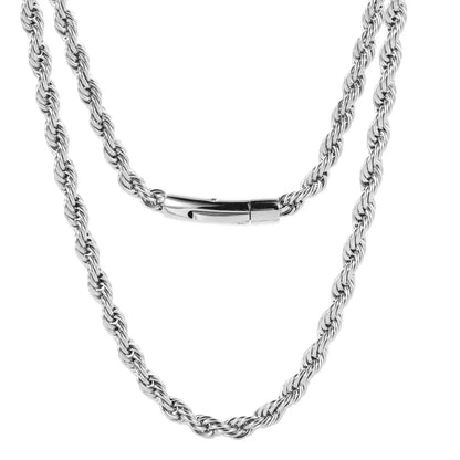 Hip Hop Schmuck pvd plattiert Herren 6mm Edelstahl Franco Seil Kette Halskette 16-26 "für Männer Frauen Geschenk