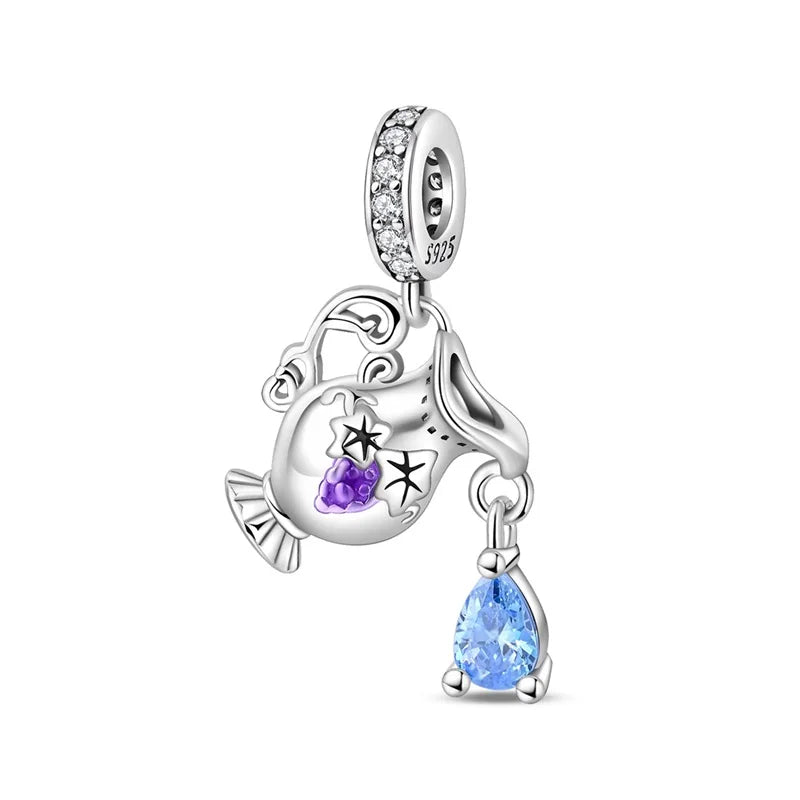 Profound 925 Sterling Silber Parfümflasche Schleife Ballettschuhe Rock Wolke Charm Passend für DIY Armband Halskette Charmante Geschenke
