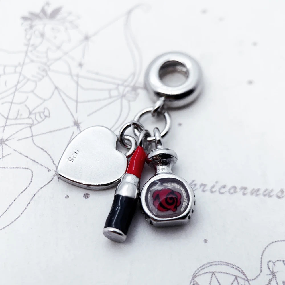 Beauty Bundle Charm Anhänger Europa Schmuck Ergebnisse Zubehör 925 Sterling Silber Mode romantisches Geschenk für Frauen