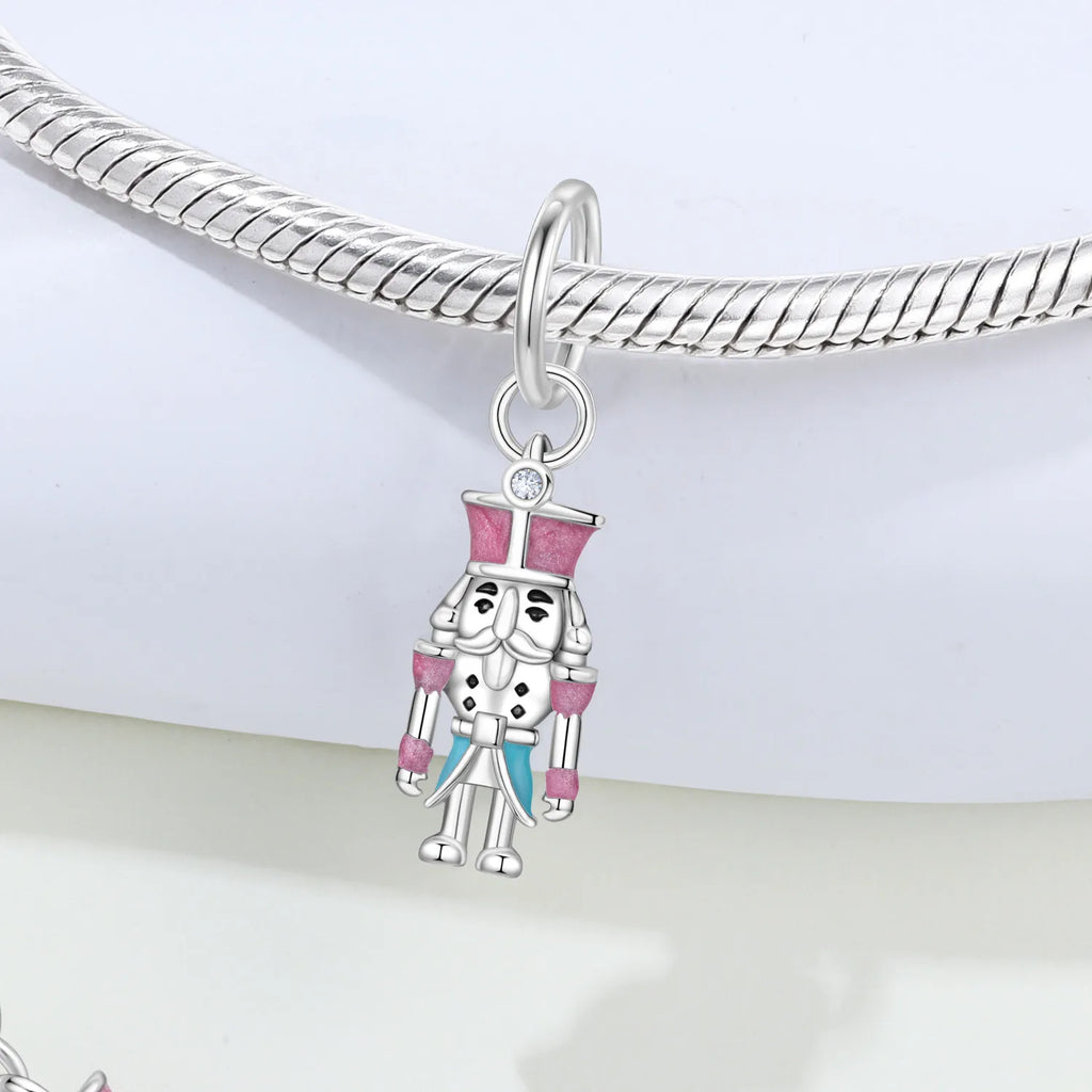 Original S925 Sterling Silber Märchen Der Nussknacker Charms Perlen Fit Armbänder Halskette DIY Party Geschenke Schmuck Zubehör