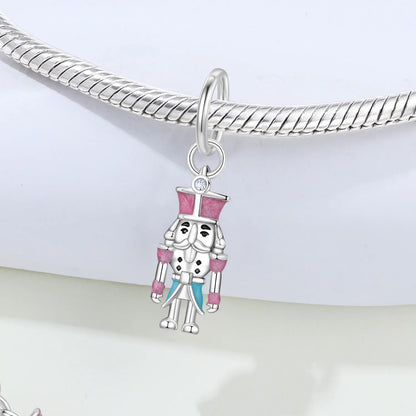 Original S925 Sterling Silber Märchen Der Nussknacker Charms Perlen Fit Armbänder Halskette DIY Party Geschenke Schmuck Zubehör