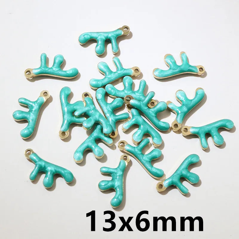 20 Stück 11x9mm Edelstahl Fisch Emaille Charms Anhänger Edelstahl DIY Schmuck Herstellung Zubehör Ergebnisse