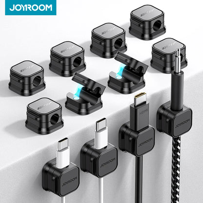 Joyroom 3/6/12PCS Magnetische Kabel Organizer Klebstoff Telefon Kabel Clip Desktop Kabel Draht Kabel Halter für Büro Schreibtisch Management