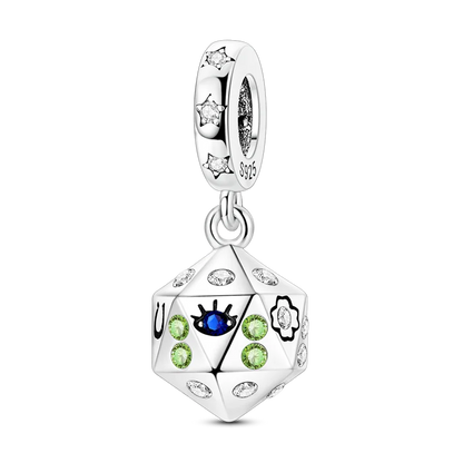 Original 925 Sterling Silber Goldene Haustiere Charms Perle Bunte Zirkonium Klee Engel Herz Baumeln Fit Armband DIY Schmuck Geschenk