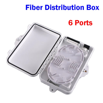 6-adriger Glasfaser verteiler kasten ftth Terminal Daten informations box Fall kabels chutz