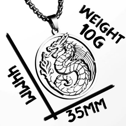 Fliegender Drache Hohl Männer Halsketten Edelstahl Anhänger Pullover Kette Frauen Punk Mode Schmuck Zubehör Geschenke Großhandel