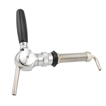 Homebrew Bier Armaturen Belgischen Typ Draft Bier Tap Mit 100mm Länge G5/8 "Schaft Kupfer Verchromt flow Control Ball Form