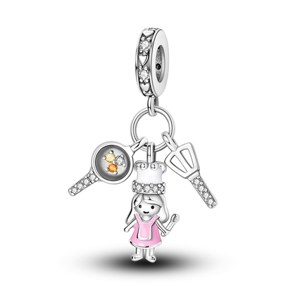 925er Sterlingsilber, schwarze Kamera-Gitarren-Charm-Anhänger, Perlen, passend für Charms aus 925er-Silber, Original-Armband für Damenschmuck