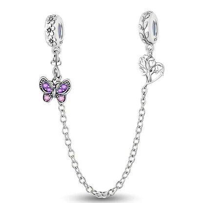Charms aus 925er-Sterlingsilber mit Tierhantel, niedlicher rosa Hund, Perlen, passend für DIY-Armbänder, Armreifen, Geschenk von hochwertigem Schmuck
